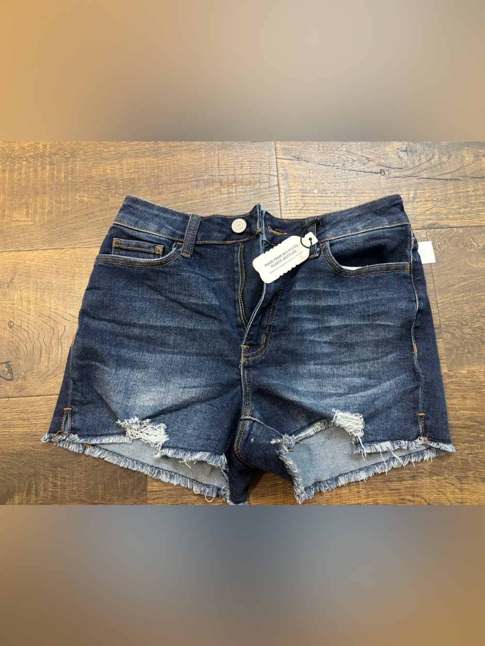 SO Dark Indigo Distressed Denim Shorts